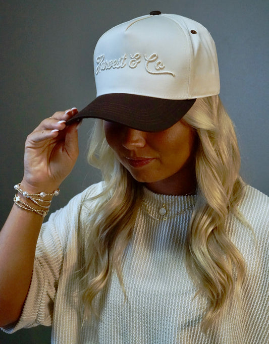 Harvest & Co- Women's Embroidered Trucker Hat