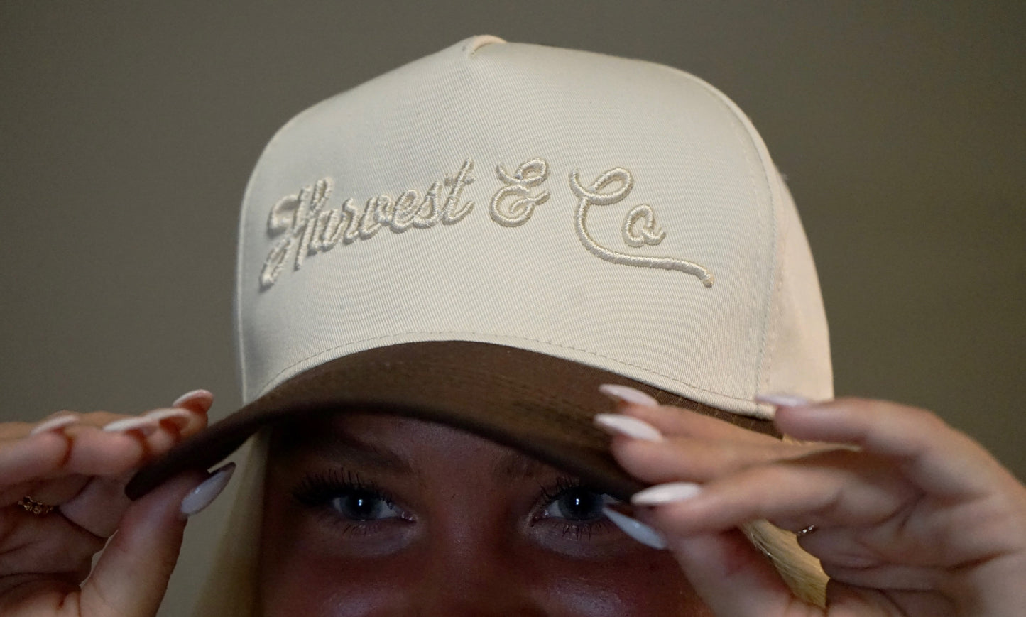Harvest & Co- Women's Embroidered Trucker Hat